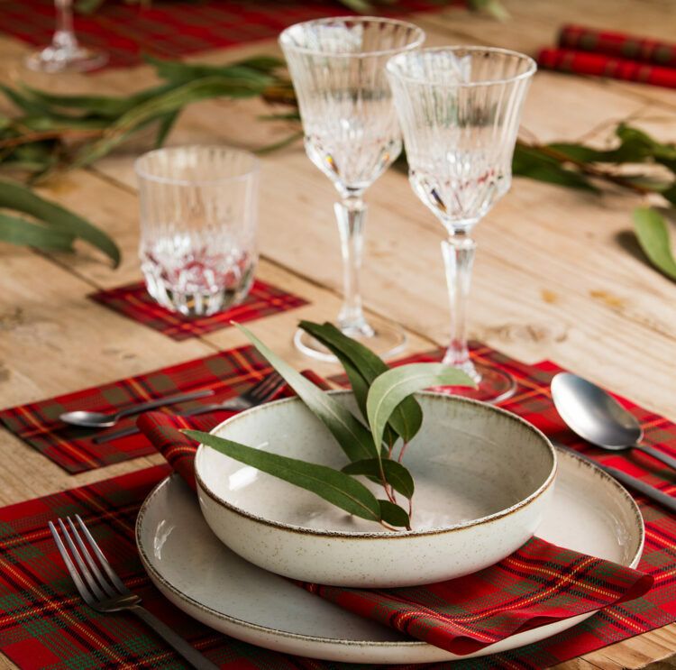 Cloth table napkins Red Tartan collection 30x30