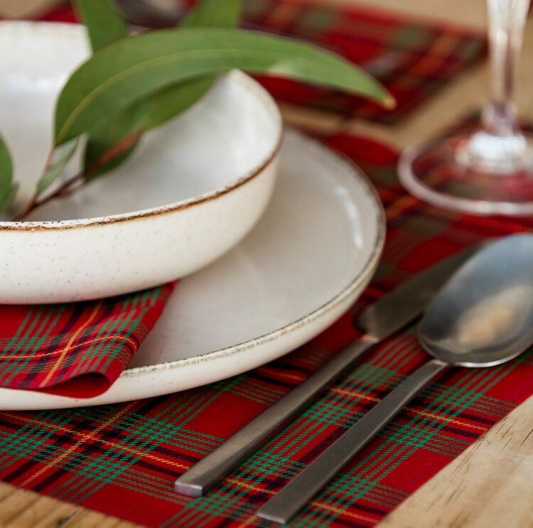 Cloth table napkins Red Tartan collection 30x30