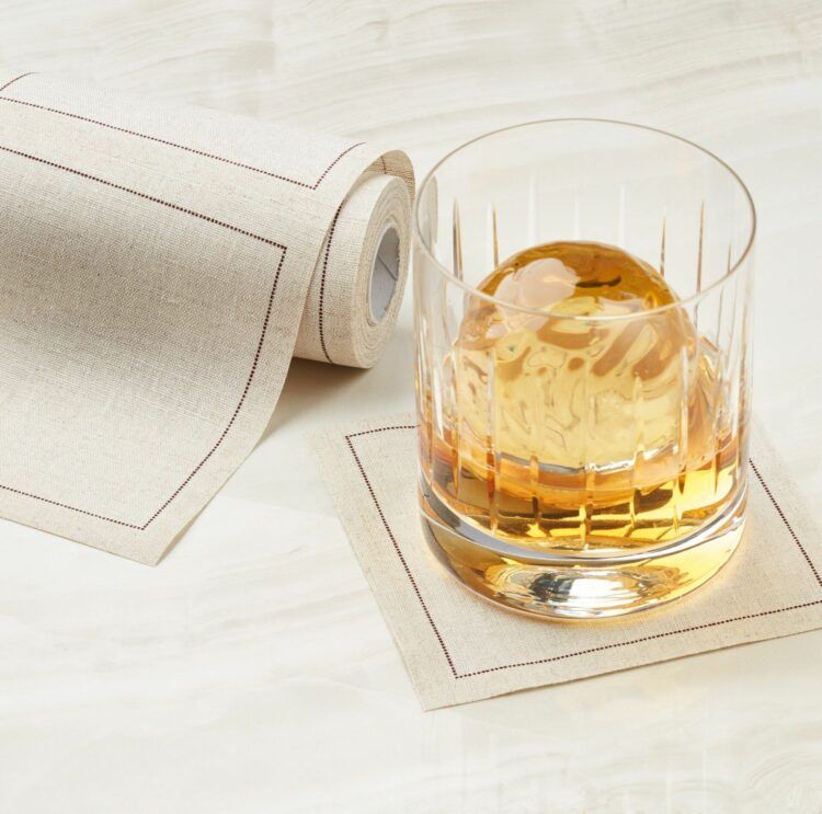 Serviette cocktail en tissu natural 11x11