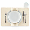 Lot pour 12 convives en tissu natural