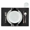 Lot pour 12 convives en tissu noir