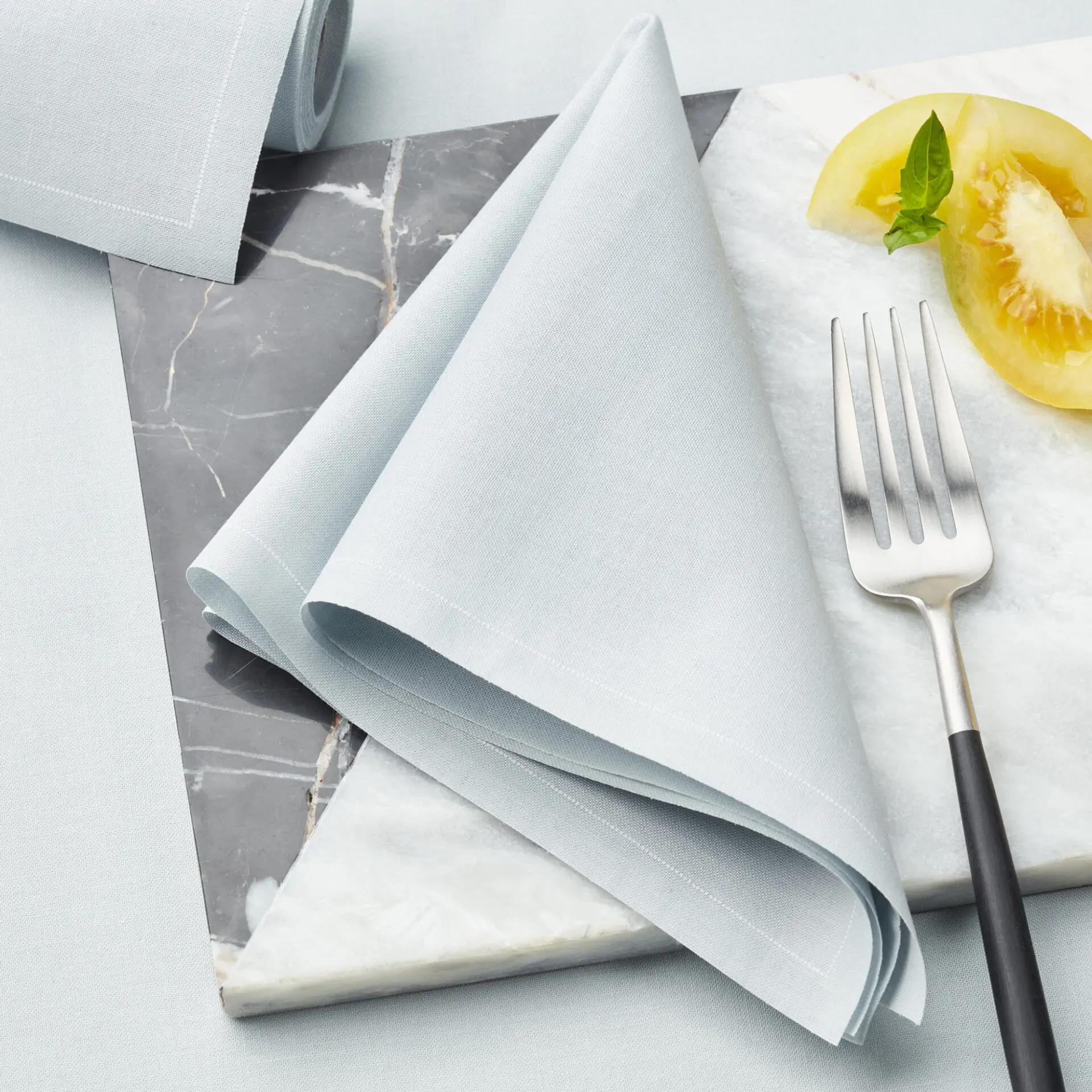 Cloth table napkin pearl grey 30x30