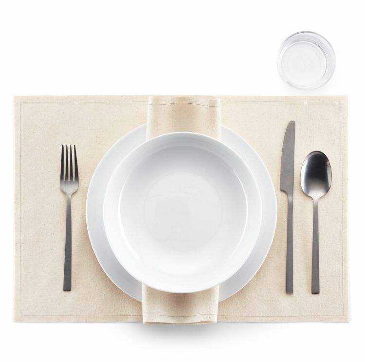 Recycled cloth placemat natural 45x32
