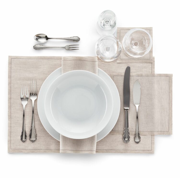 Set de table en tissu natural 45x32