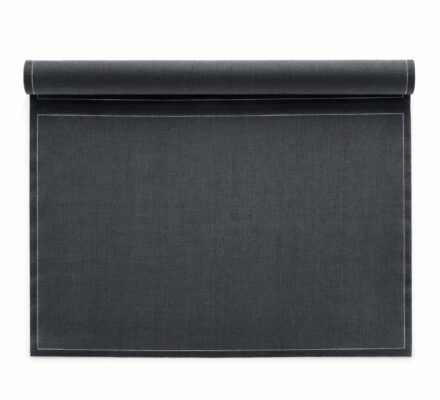 Cloth placemat intense grey 45x32