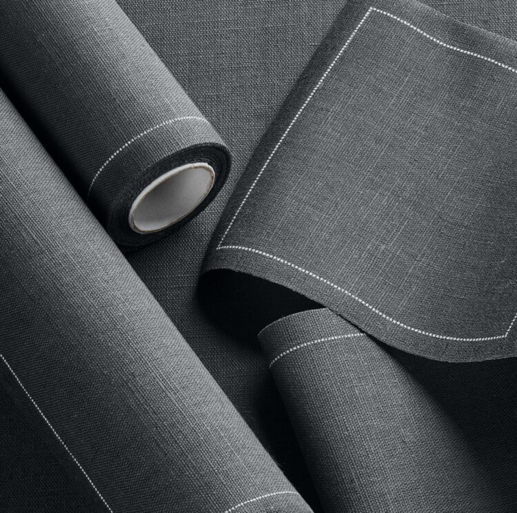 Cloth placemat intense grey 45x32