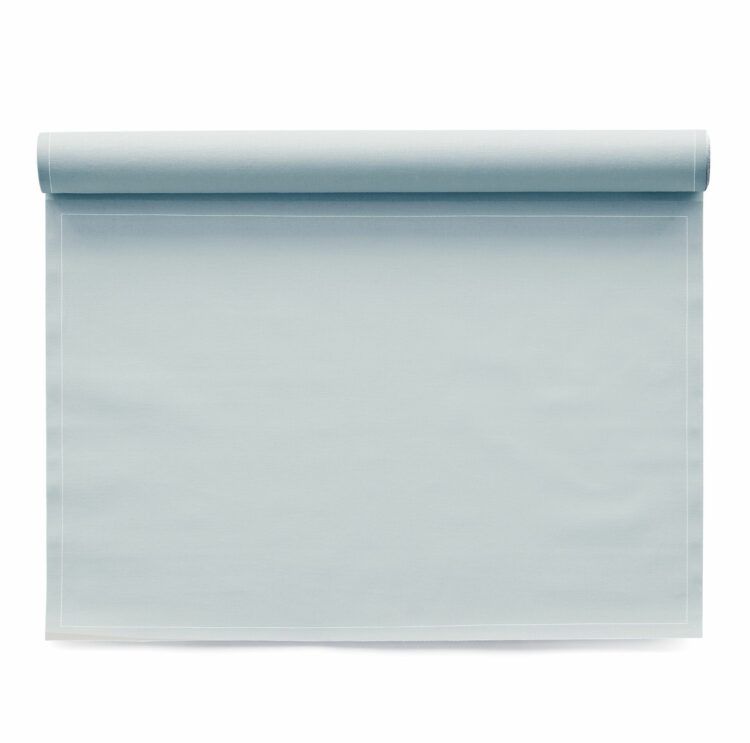 Manteles individuales de tela gris perla 48x32