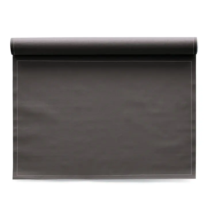 Manteles individuales de tela gris antracita 48x32