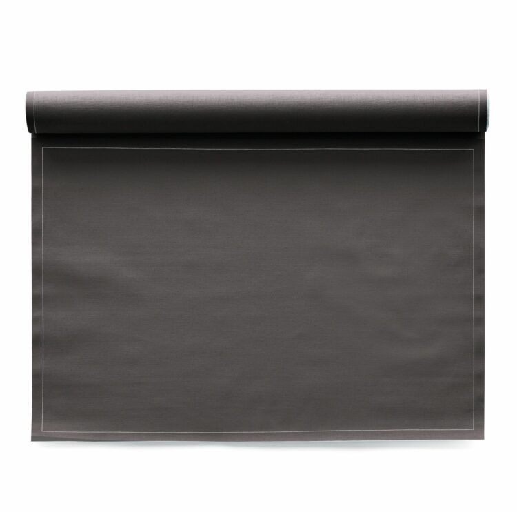 Manteles individuales de tela gris antracita 48x32