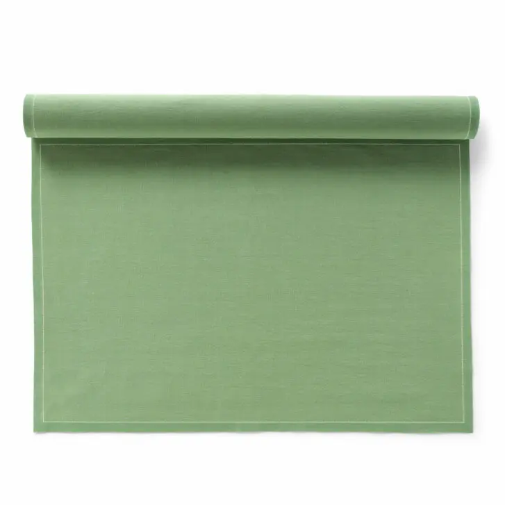 Cloth placemat eucalyptus green 48x32