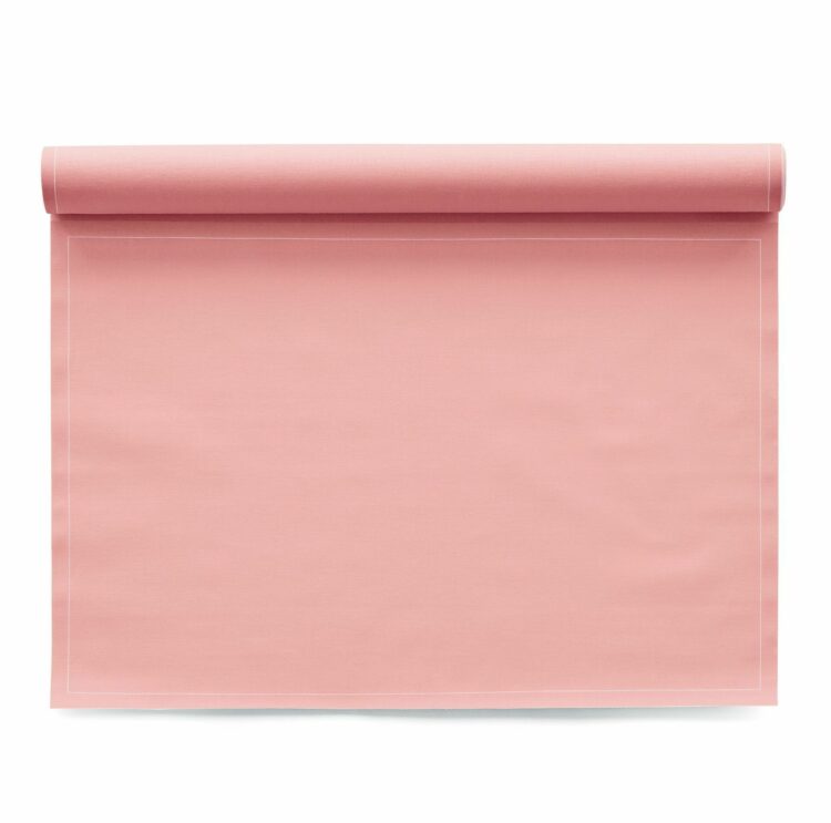 Tovaglietta in tessuto rosa pallido 48x32