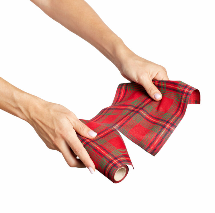 Tovagliolo di stoffa da tavola Red Tartan collezione 30x30