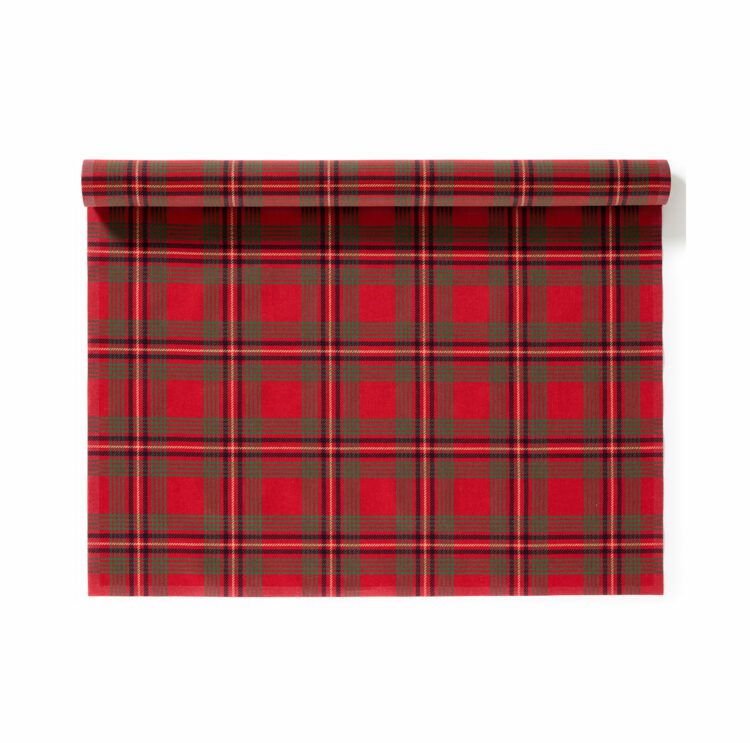 Manteles individuales de tela colección Red Tartan 48x32