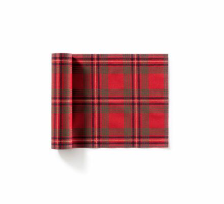 Serviette événements en tissu collection Red Tartan 20x20