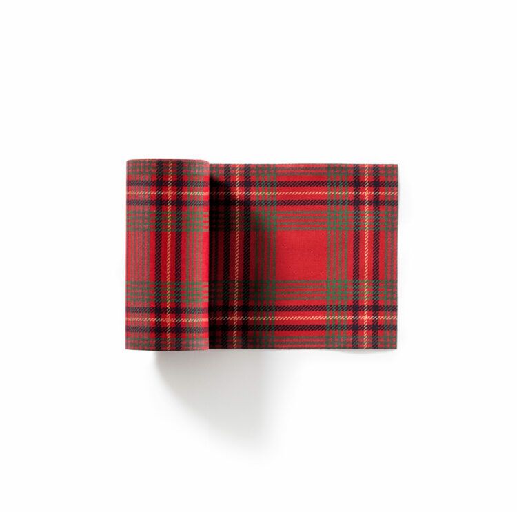 Tovagliolo di stoffa da cocktail Red Tartan collezione 11x11