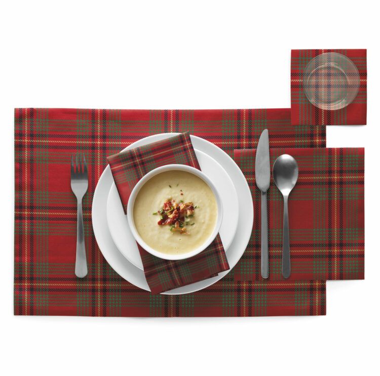 Cloth table napkins Red Tartan collection 30x30