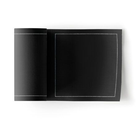 Servilletas de tela para cóctel negro 11x11