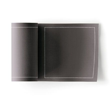 Cloth cocktail napkin grey anthracite 11x11
