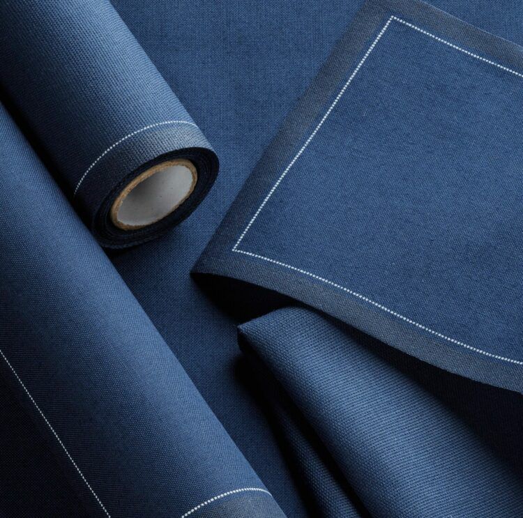 Cloth cocktail napkin petroleum blue 11x11