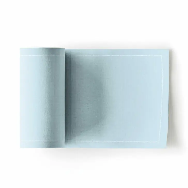 Cloth cocktail napkin foggy blue 11x11