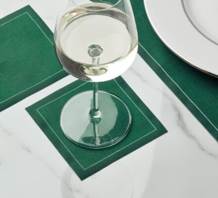 Cloth cocktail napkin english green 11x11