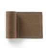 Serviette cocktail en tissu taupe 11x11