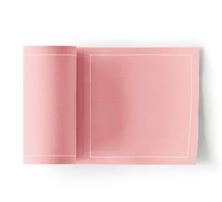 Servilletas de tela para cóctel rosa palo 11x11