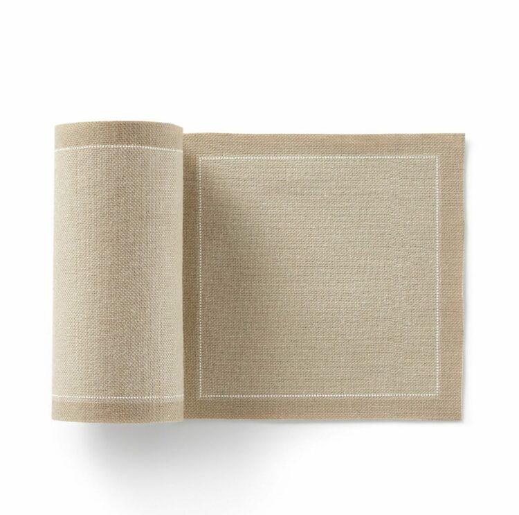 Recycled cloth cocktail napkin sand 11x11