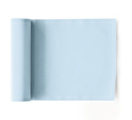 Serviette événements en tissu bleu brume 20x20