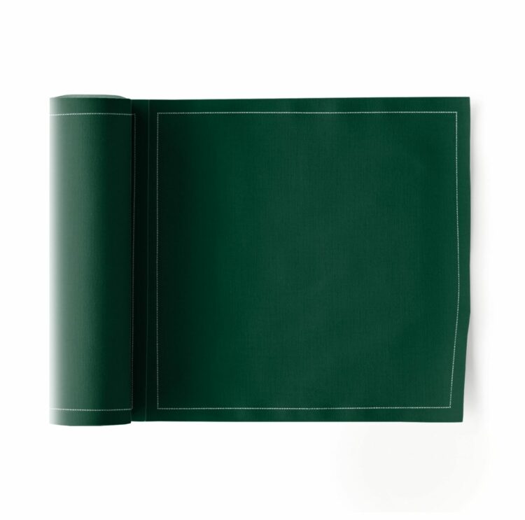 Serviette événements en tissu vert anglais 20x20