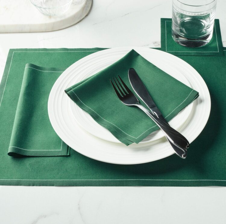 Cloth event napkin english green 20x20