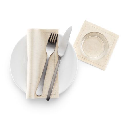 Recycled cloth event napkin natural 20x20