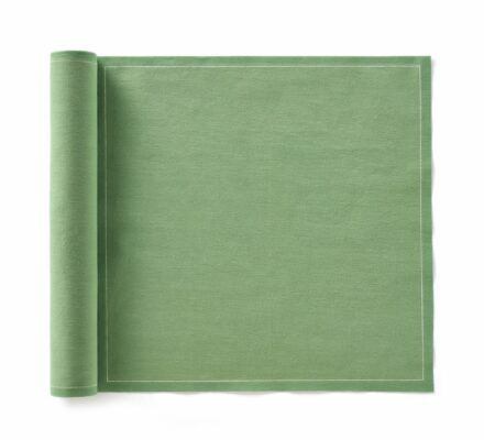 Tovagliolo di stoffa da tavola verde eucalipto 30x30