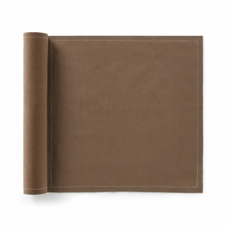 Recycled cloth table napkin taupe 30x30