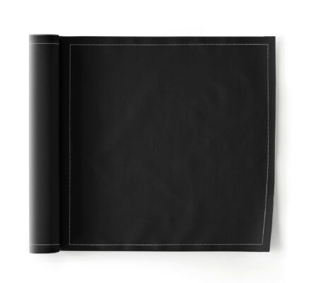 Serviette de table en tissu noir 30x30