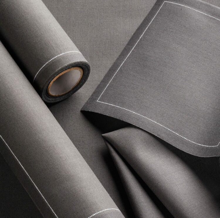 Cloth table napkin grey anthracite 30x30
