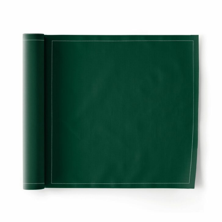 Serviette de table en tissu vert anglais 30x30