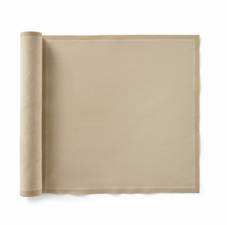 Serviette de table en tissu sable 30x30