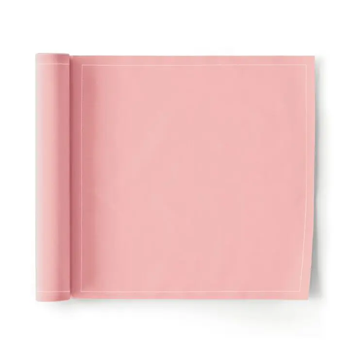 Serviette de table en tissu rose poudre 30x30