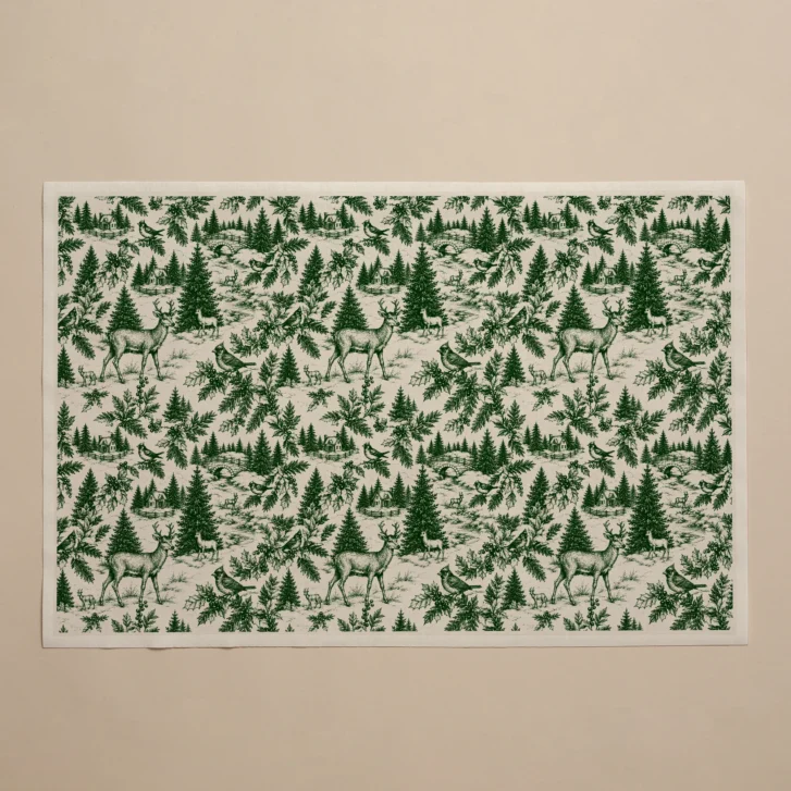 Manteles individuales de tela colección Evergreen