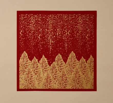 Servilletas de tela para mesa colección Snowfall Red