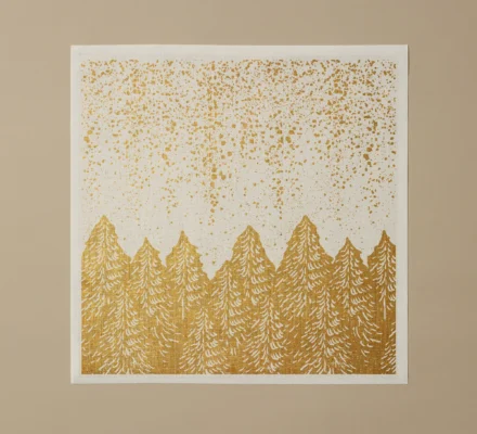 Serviettes en tissu pour table collection Snowfall White