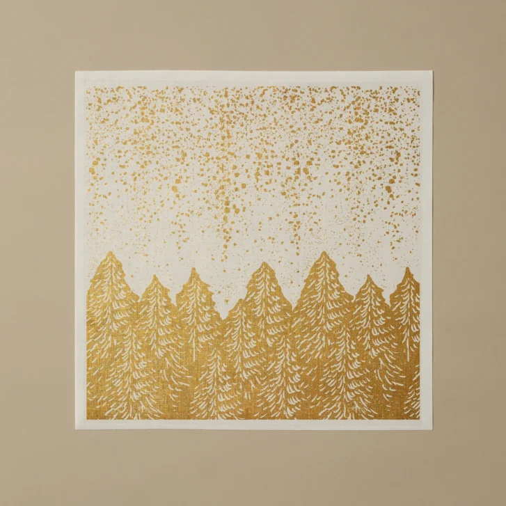 Serviettes en tissu pour table collection Snowfall White