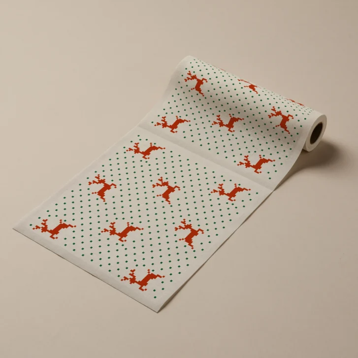 Serviettes en tissu pour événement collection Winter Deer