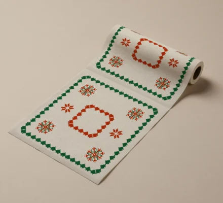 Cloth event napkins, Winter Knit collection